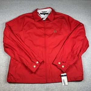 Tommy Hilfiger Harrington‎ Jacket Mens M Red Crest Lightweight Vintage NOTE